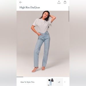 AF high rise dad Jean curve love 24w